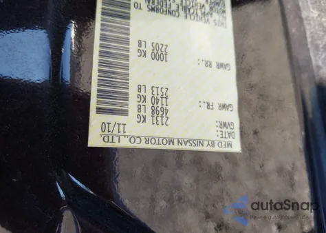 2011 Nissan Maxima 3.5 Sv from USA, damaged, VIN 1N4AA5AP9BC818683